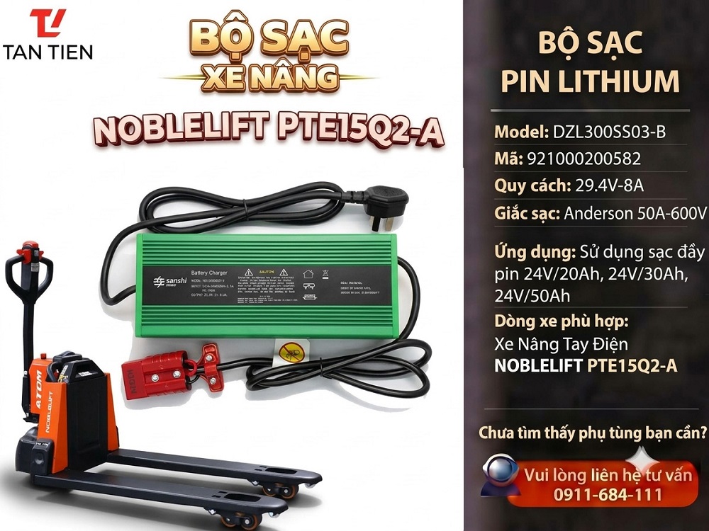 Bộ Sạc Xe Nâng Noblelift PTE15Q2-A 24V8A